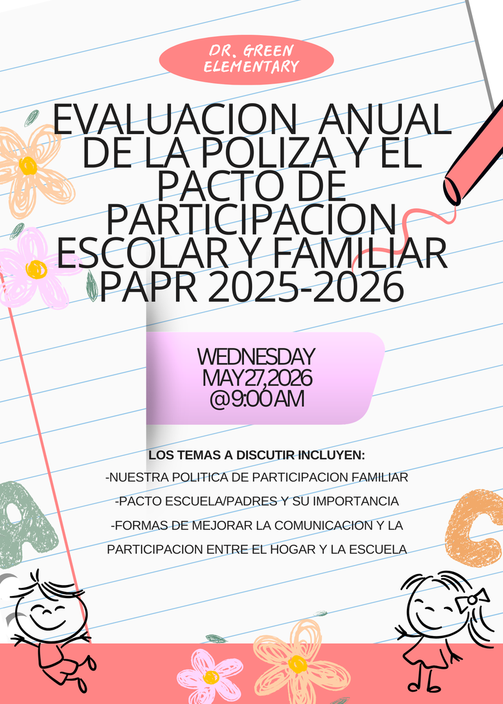 parent meeting Spanish flyer