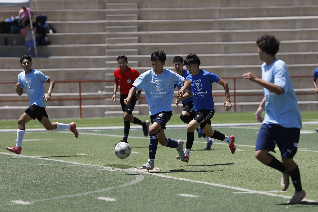 El Paso ISD students playing soccer at the Copa de District matches