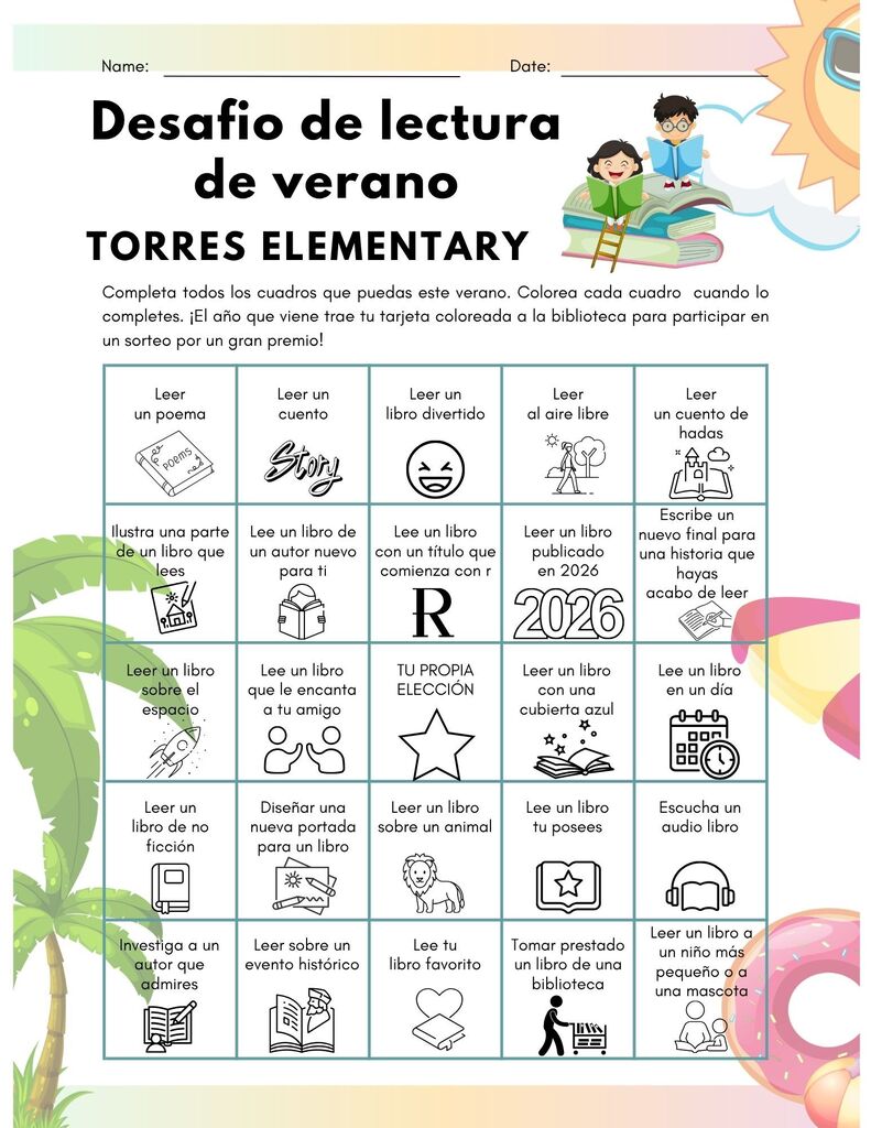 Torres Summer Reading Challenge