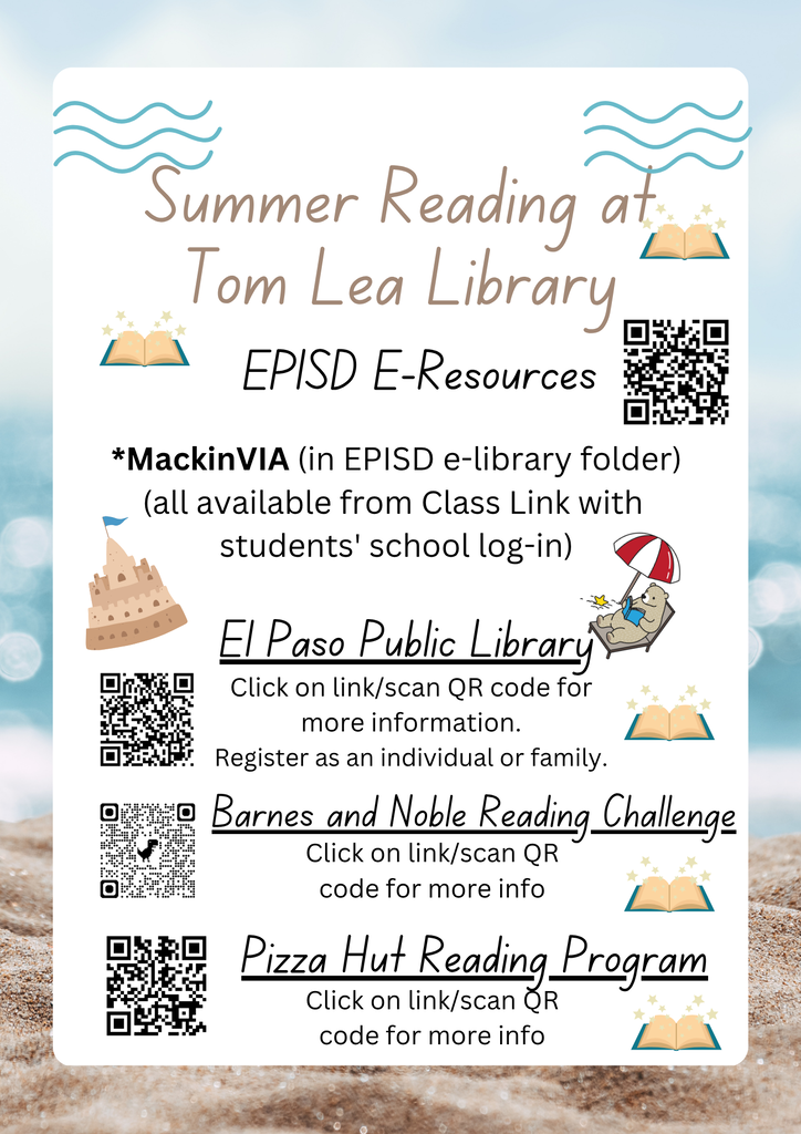 Summer Reading at Tom Lea Library