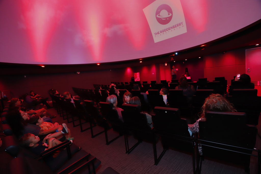 Photo of an inside look into the Gene Roddenberry Planetarium