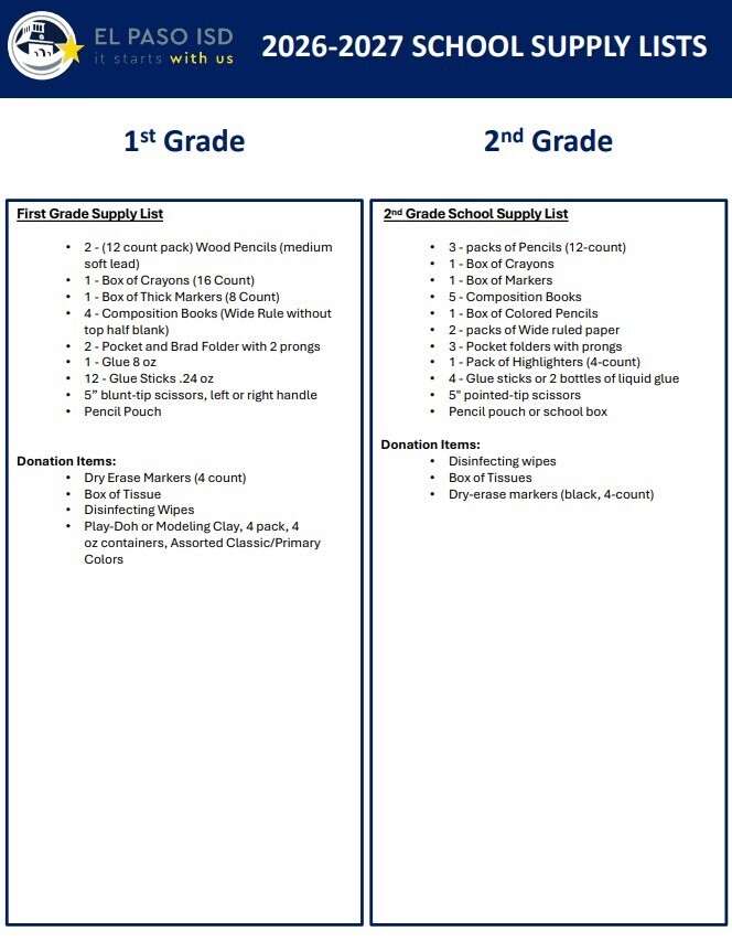 Supply List-1st-2nd