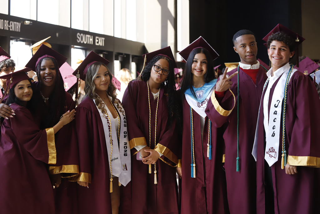 Andress graduates take a group photo