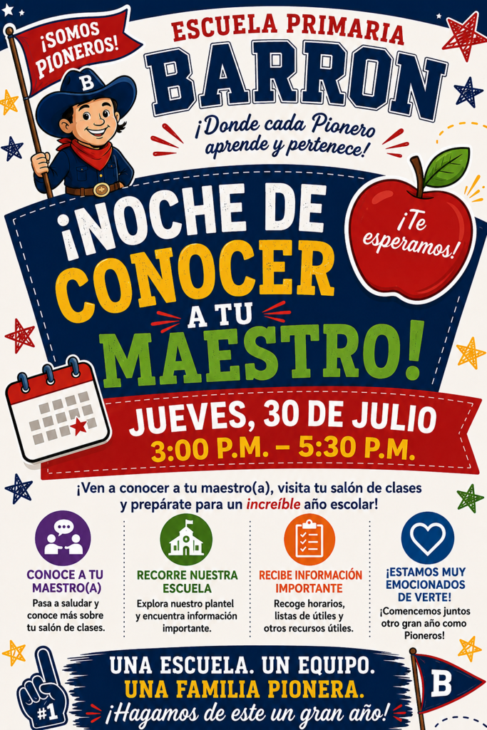 Open House / Meet the Teacher