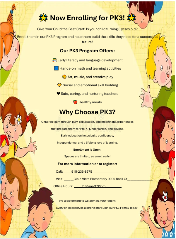 Join our PK3  Program