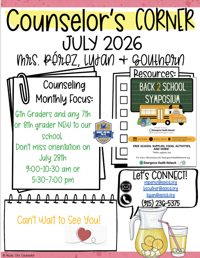 Counselor Corner Info