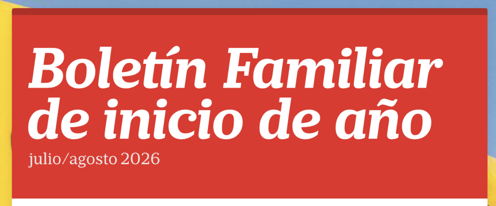 Beginning of Year Newsletter Heading-Spanish