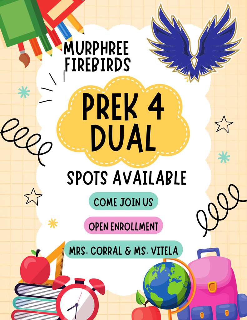 spots available prek4 dual
