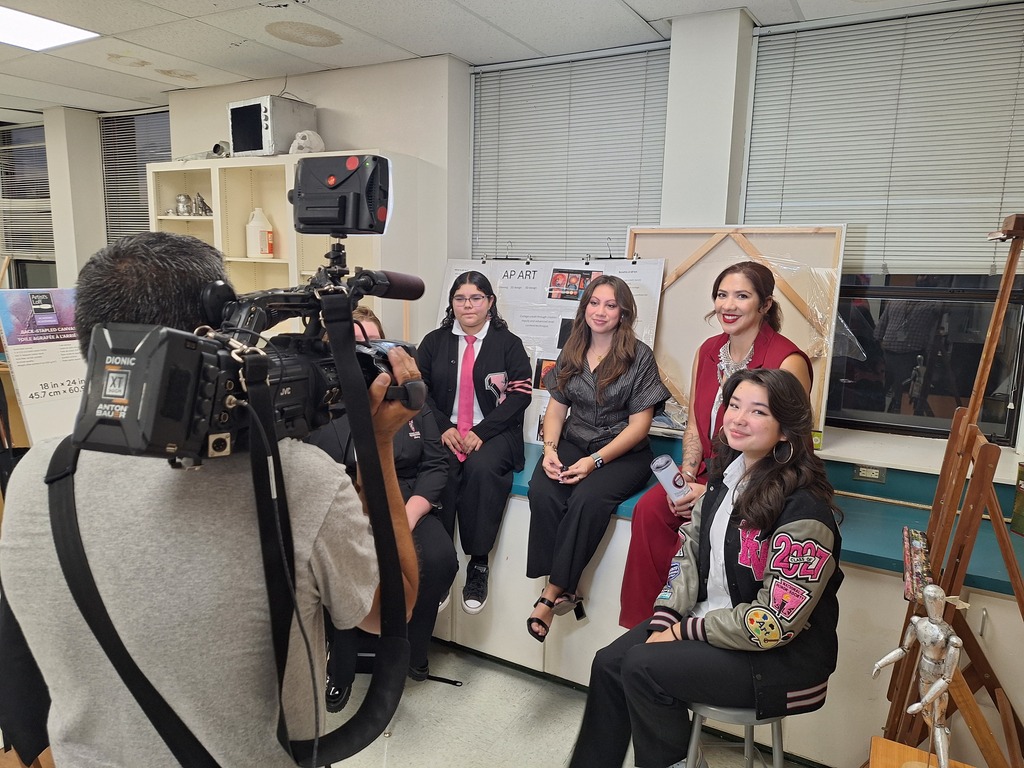 Media covering YWA on the first day of school