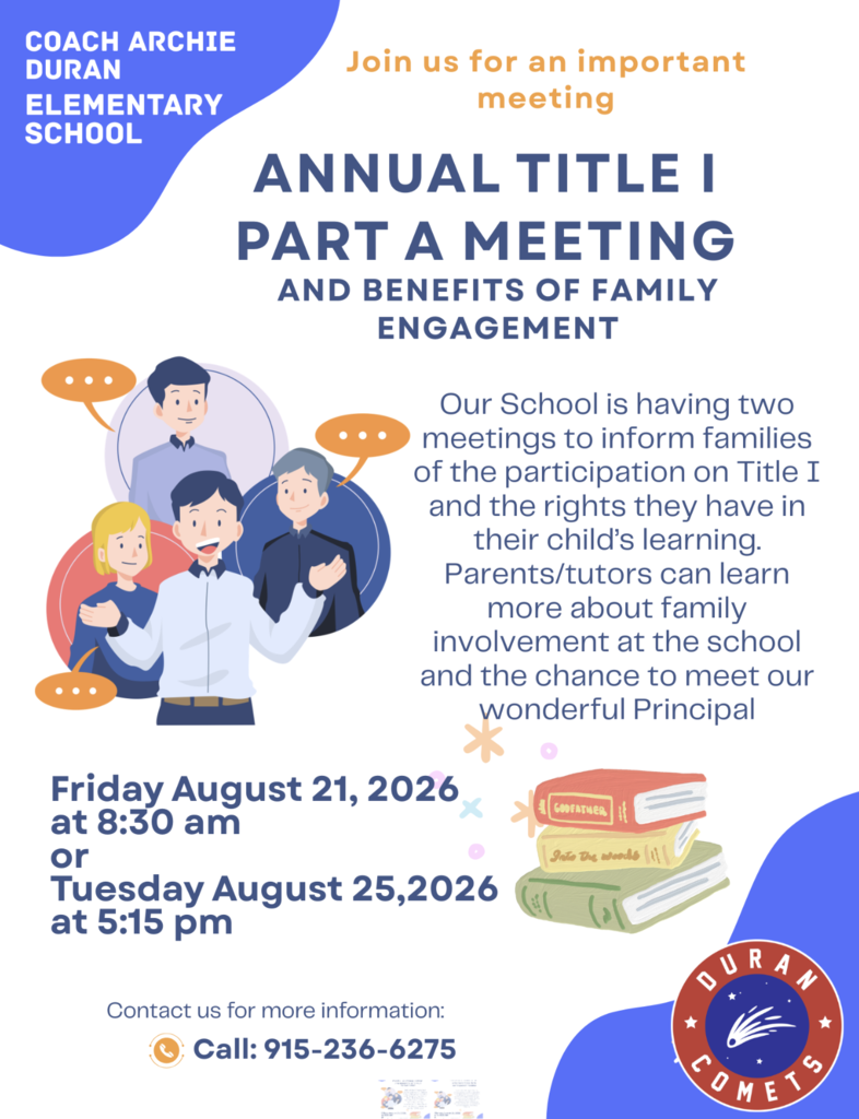 Title 1 meeting flyer_English