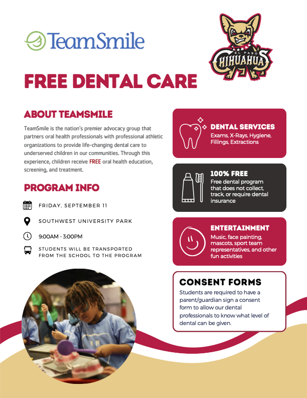 Free Dental Care Flyer