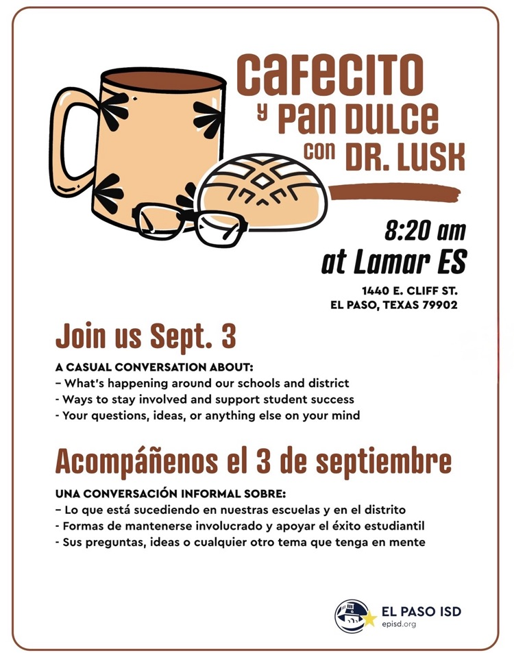Cafecito y Pan Dulce con Dr.Lusk