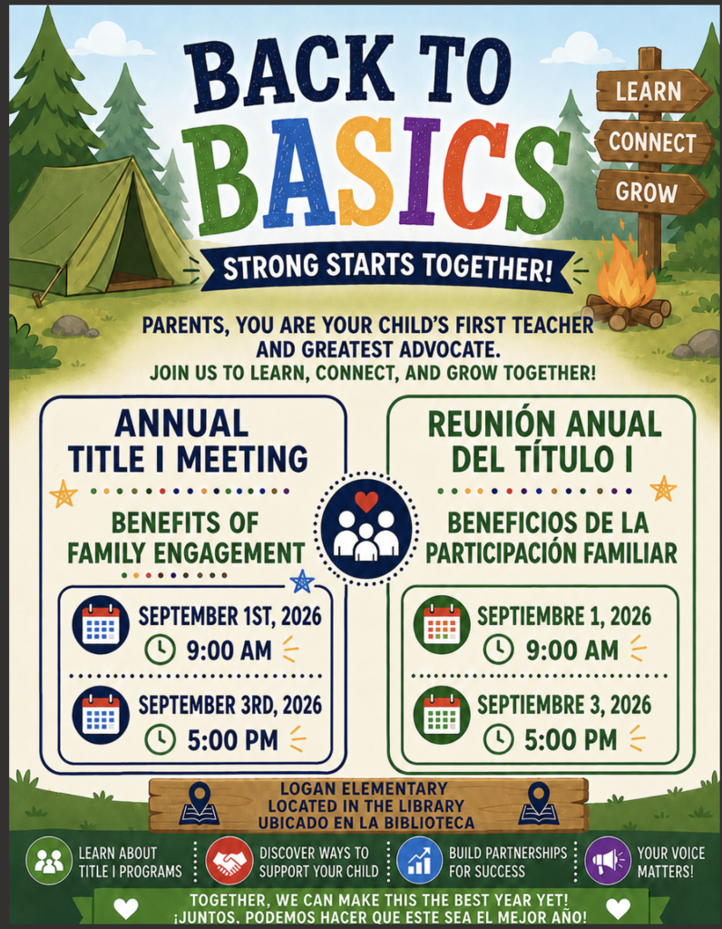 Logan Title I Benefits of Family Engagement Flyer