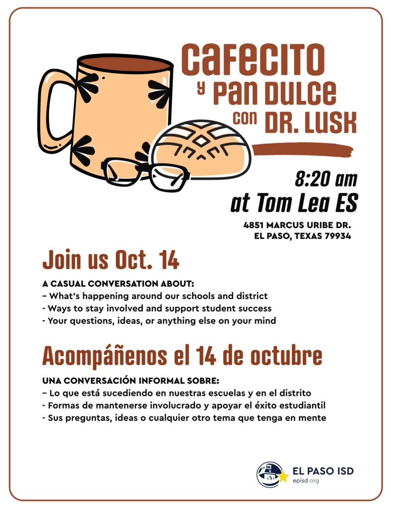 Cafecito y Pan Dulce con Dr. Lusk