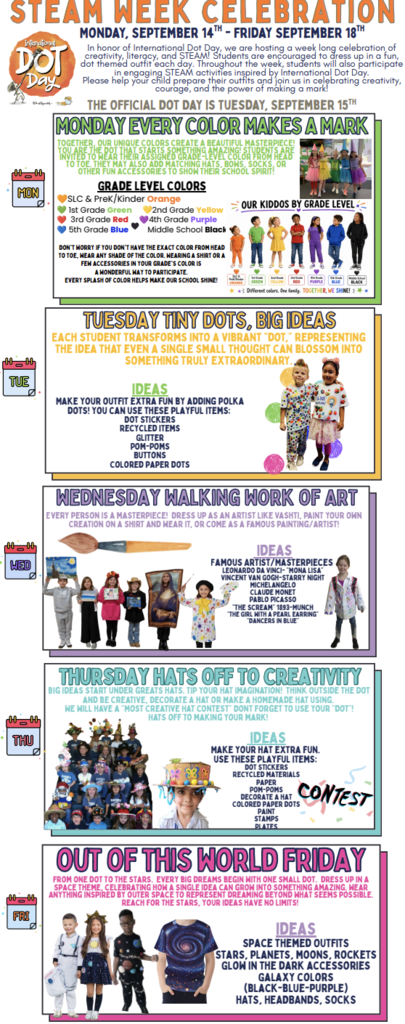 STEAM week spirit week.