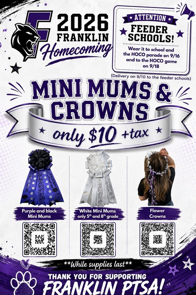 Franklin Mini Mums & Crowns 