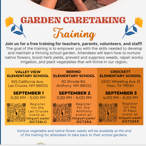 Gardening flyer English
