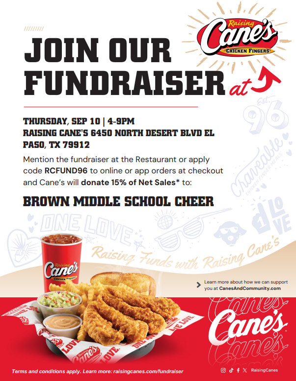 Brown MS Cheerleaders Fundraise 