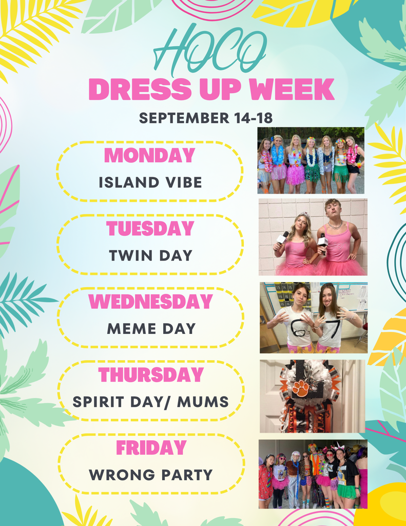 Homecoming Dress Week Flyer