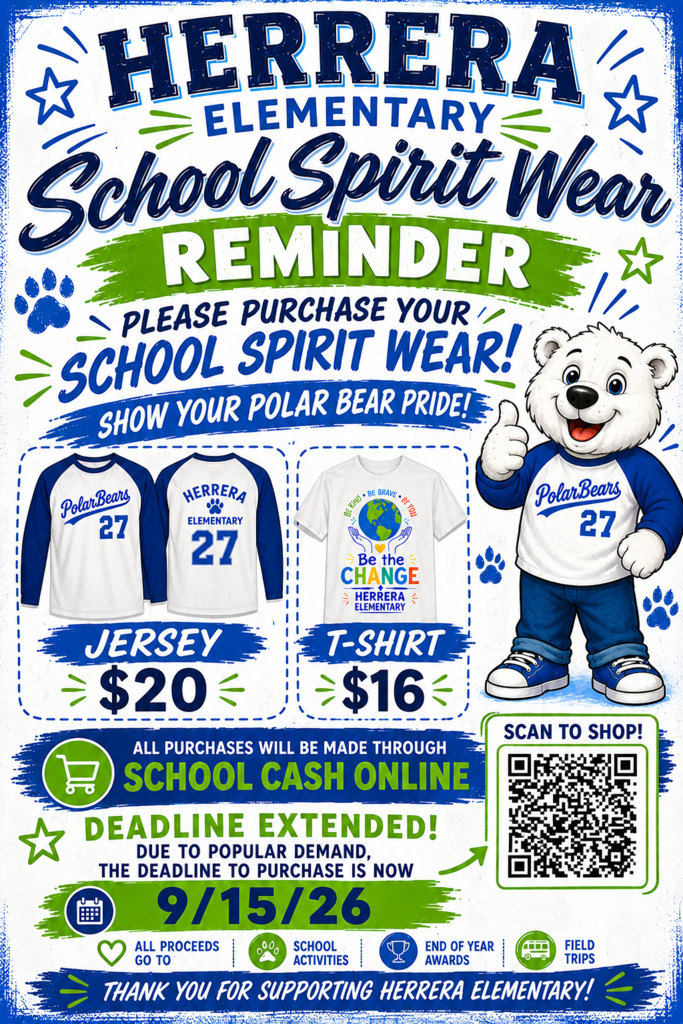 Spirit shirt fundraise flyer
