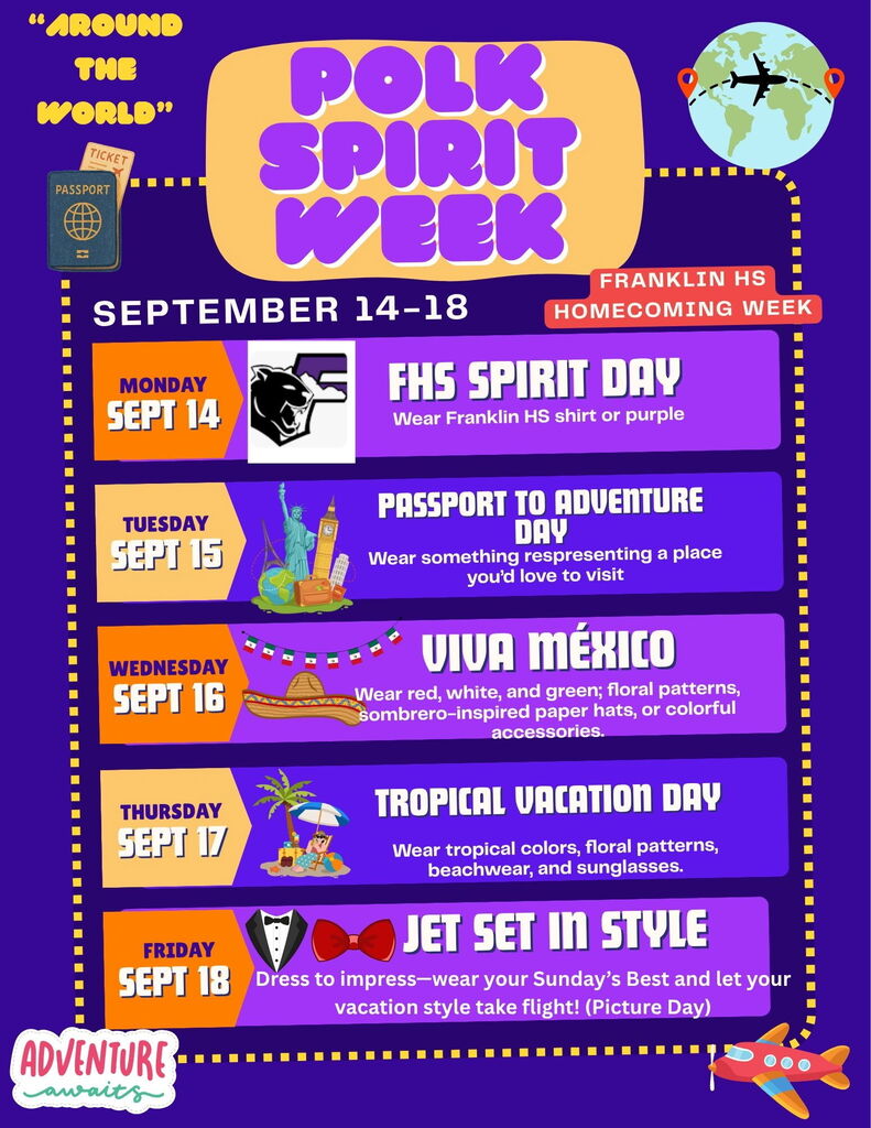 Polk Spirit Week