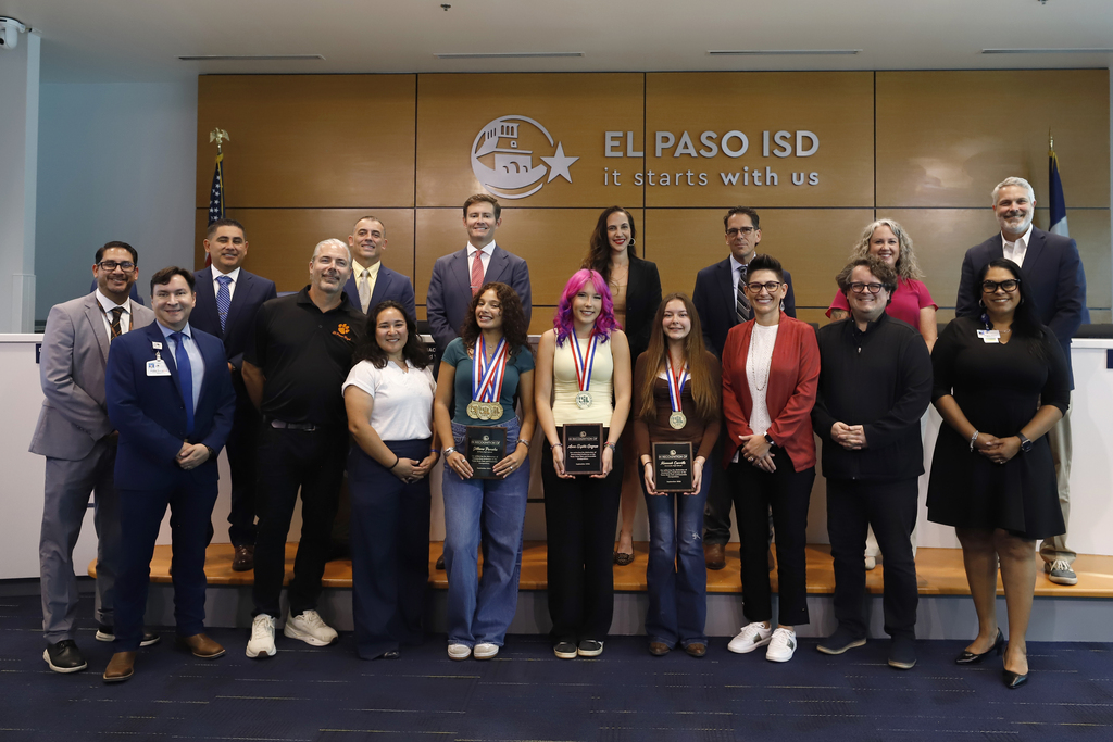 El Paso ISD Board of Trustees and Superintendent Dr. Brian Lusk were proud to recognize three exceptional students who earned Outstanding Performer Awards, one of the highest honors awarded to student musicians in Texas. 🎶🏆  This prestigious recognition is awarded to only a select few, with only 3% of solo performers earning Outstanding Performer status.   Congratulations:  🌟 Hannah Carrillo, Coronado High School  🌟 Jillina Pomales, El Paso High School  🌟 Anne-Sophie Gagnon, Franklin High School  #ItStartsWithUs #ElPasoISD #EPISD 