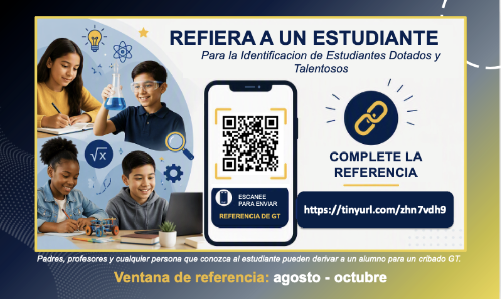 Refiera A un Estudiante para la identificacion de estduiantes dotados y talentosos