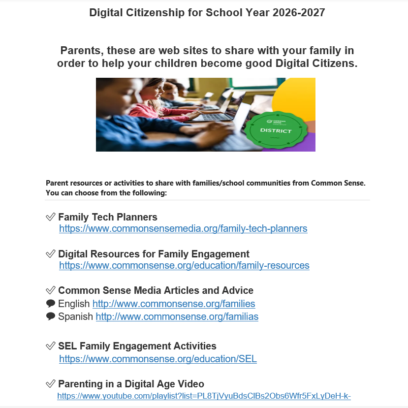Digital Citizenship websites