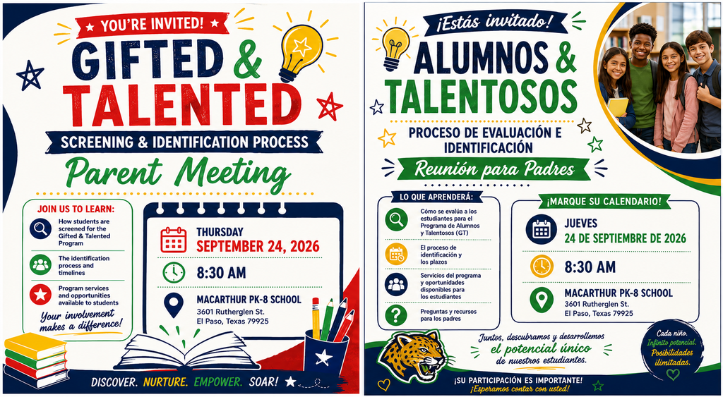 Gifted and Talented Screening and Identification Process Parent Meeting