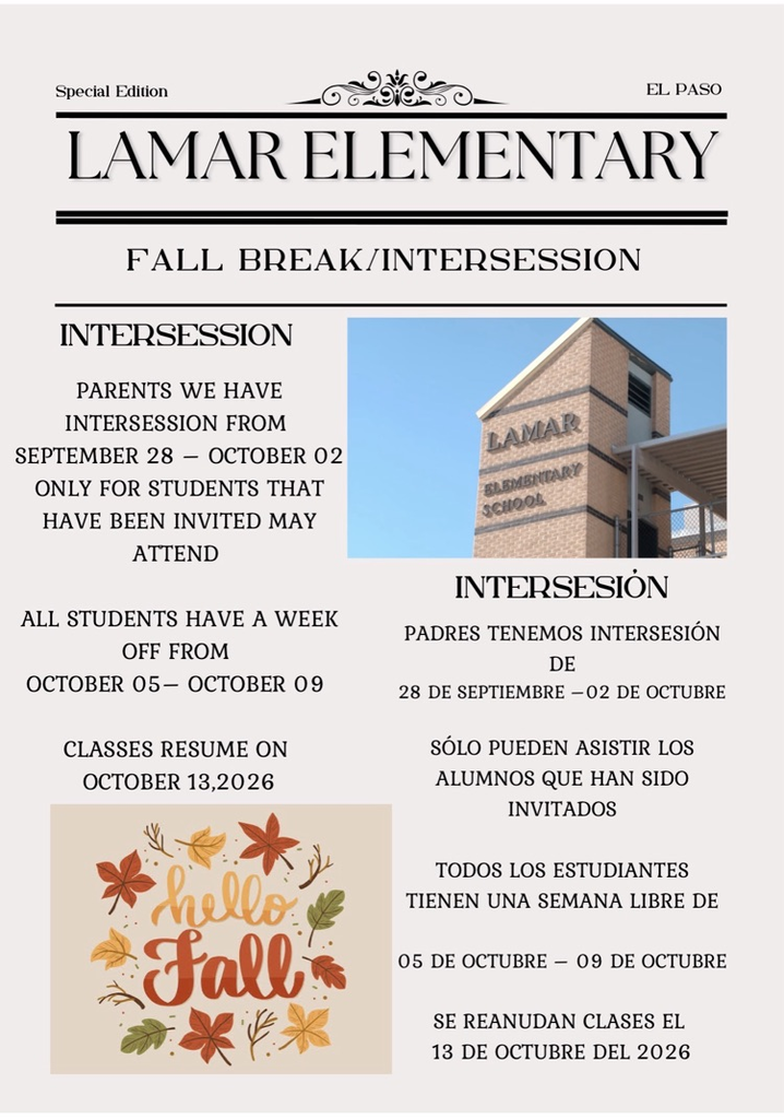 Lamar Intersession