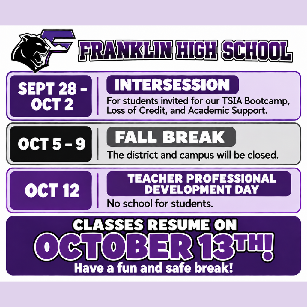 Intersession and Fall Break Dates