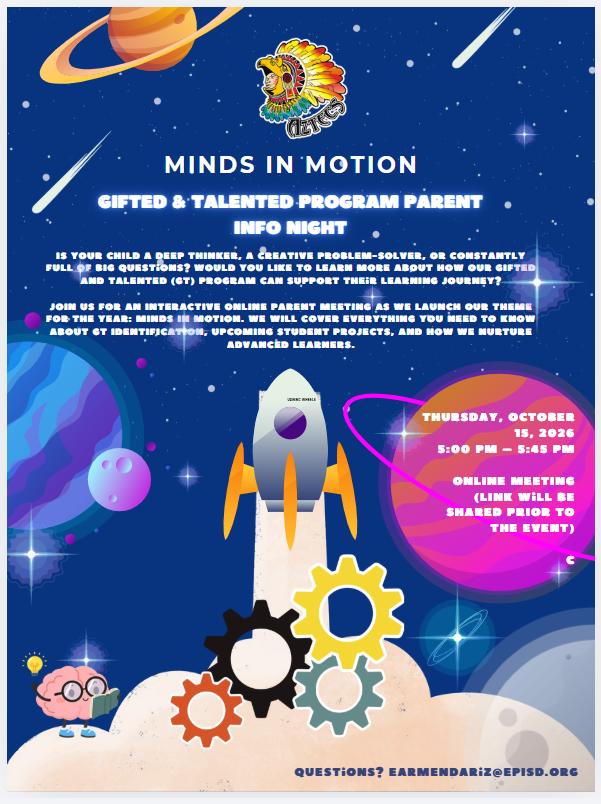 Gifted and Talented Program Parent Info Night