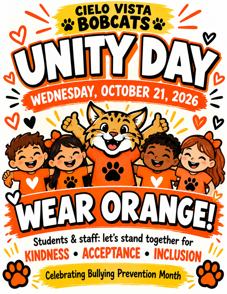 Unity Day Flyer - Wear Orange on Wednesday the 21st
