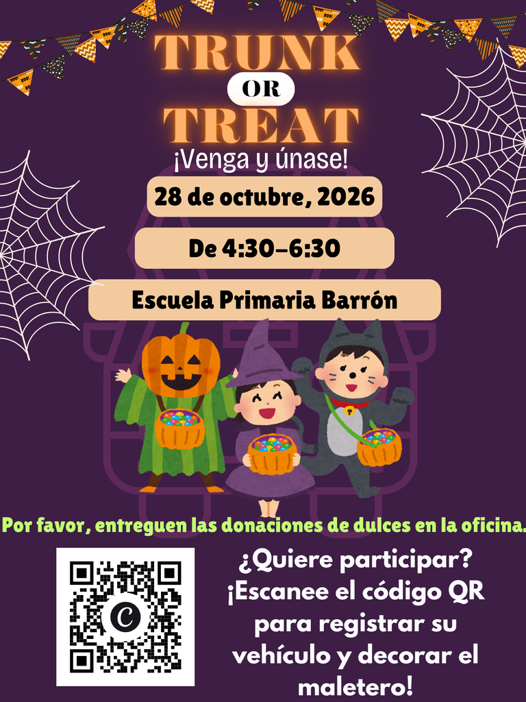Barron Trunk or Treat Spanish