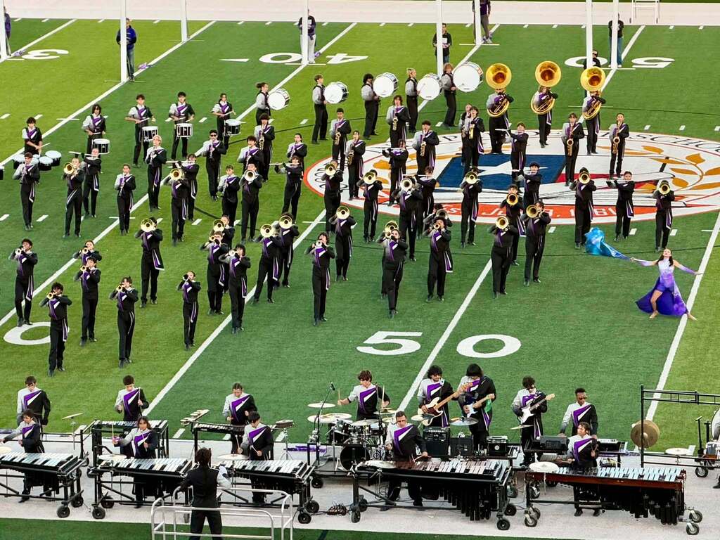 Franklin HS Marching Band Performing