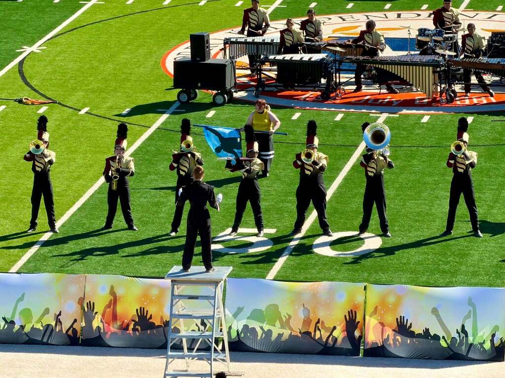 Andress HS Marching Band Performing