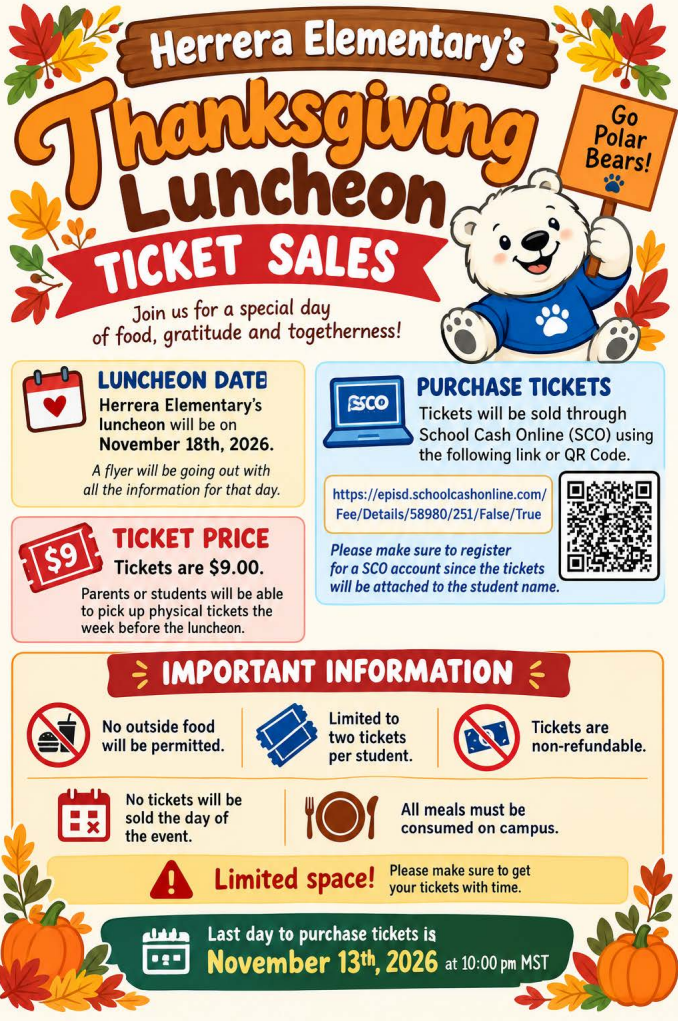 Thanksgiving Lunch Flyer