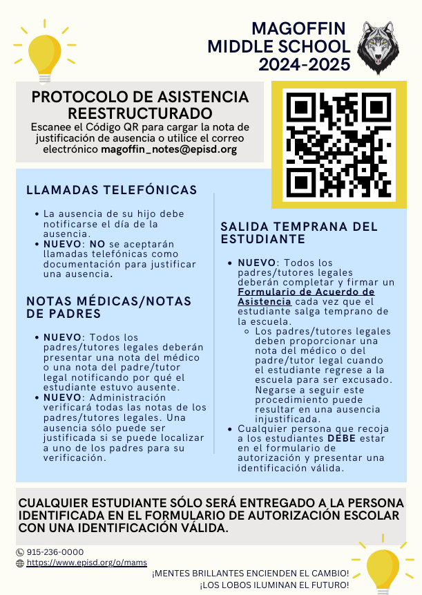 spanish attendance flyer