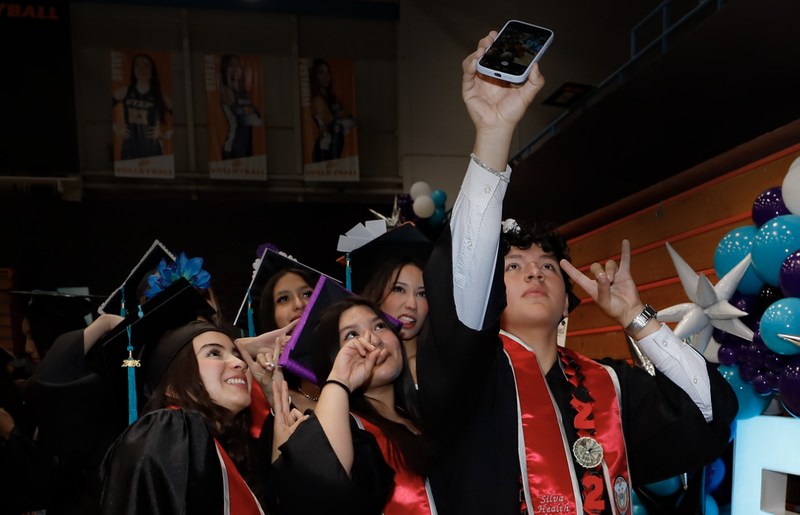graduates at a ceremony