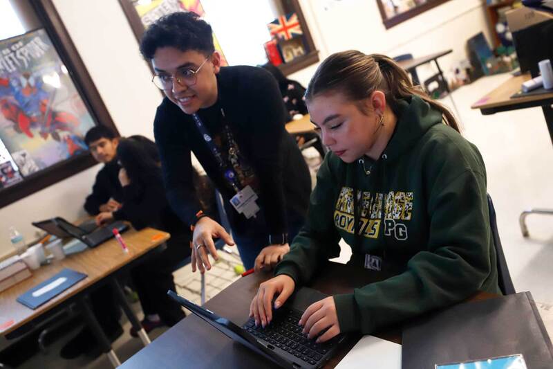 students in a classroom