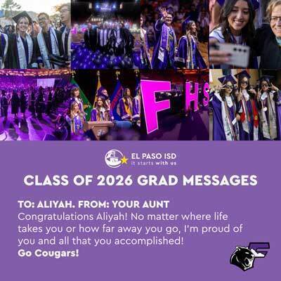 Class of 2026 grad messages