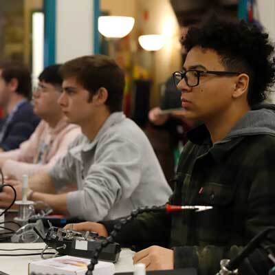 students learn in a class