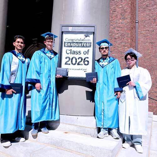 students celebrate graduation season