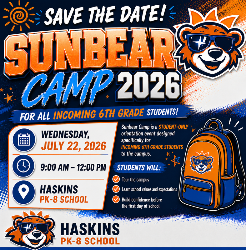 SunBear Camp flyer includes all information included in story