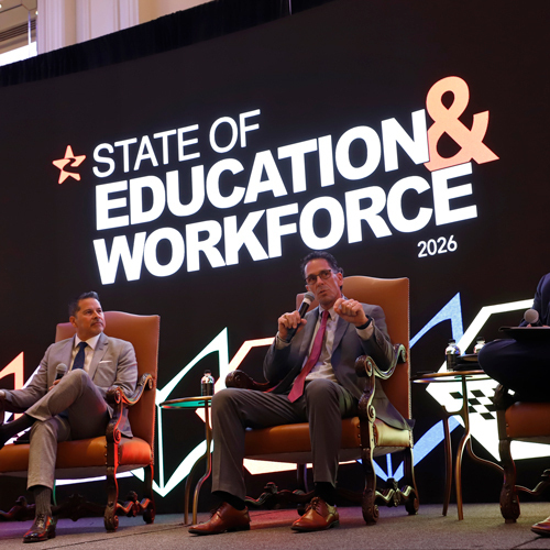 Education leaders on stage at the State of Education & Workforce Conference