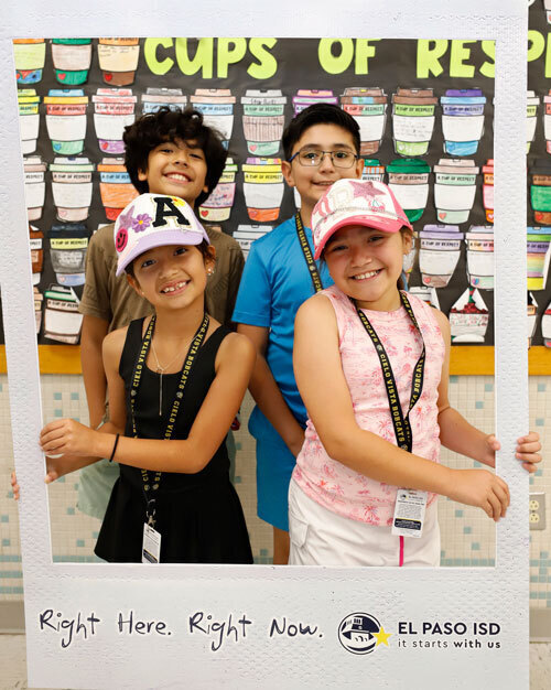 students pose for a picture