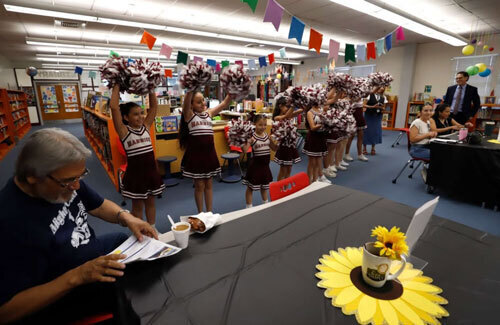 People attend the latest Cafecito event