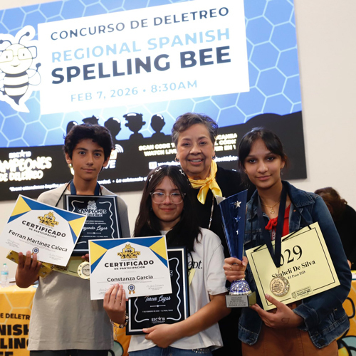 Winners of the spelling bee