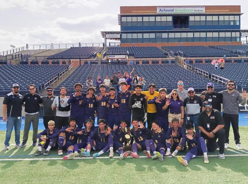 the burges soccer team poses for a photo