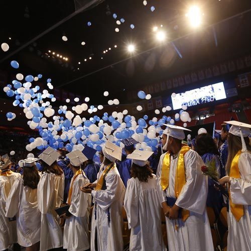 An image of a graduation ceremony